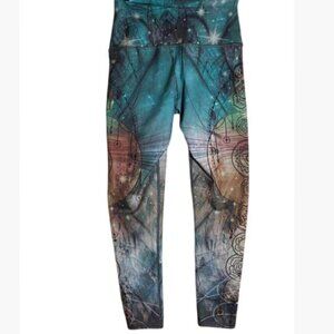 Evolution and Creation Seven Chakra Activewear Leggings EUC Size Small